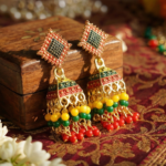 Meenakari Squari Jhumki