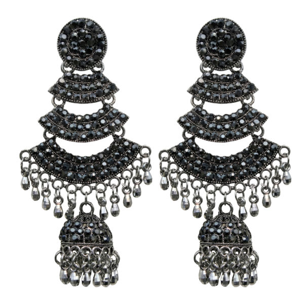 Black Oxidized Danglers