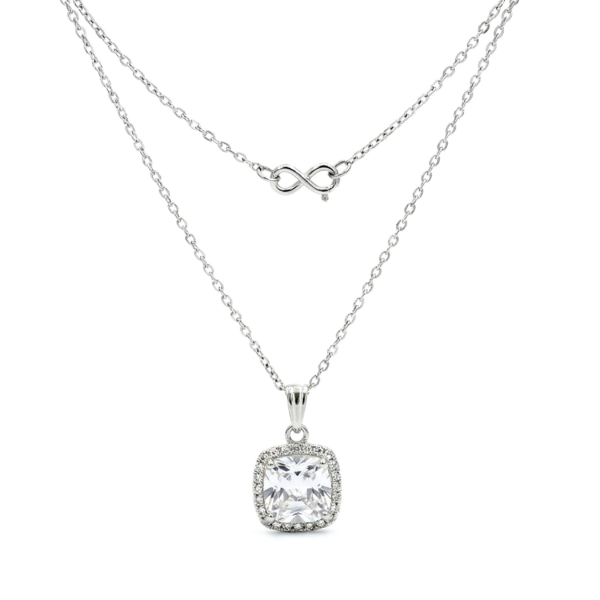 Halo Crystal Pendant Necklace