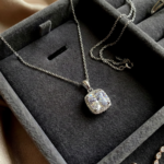 Cushion Cut CZ Women's Crystal Pendant Small Necklace - Image 3