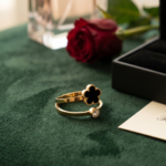Single crystal clover ring