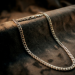 silver cuban chain 25k
