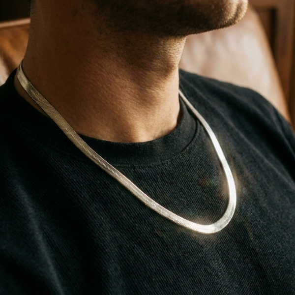 Herringbone chain unisex
