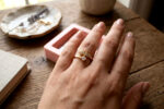 Gold Plated Cubic Zirconia Flower Open Ring for Women - Image 2