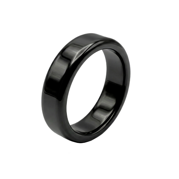 Black Ceramic ring Band