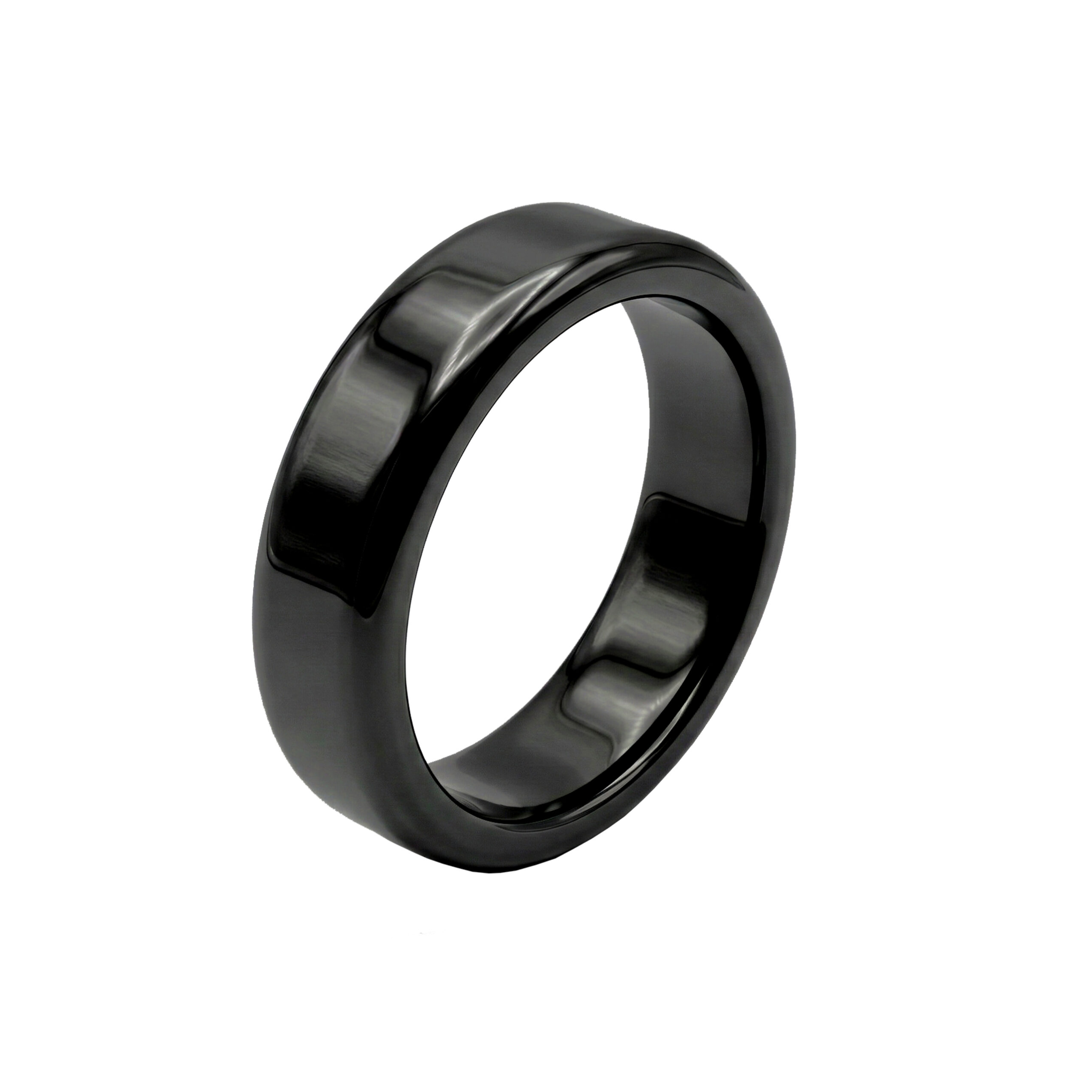 Black Ceramic ring Band