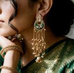 Long Kashmiri Chandbali Dejhoor Earrings