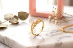 Sweetheart Gold Plated CZ Adjustable Heart Ring for Women - Image 3