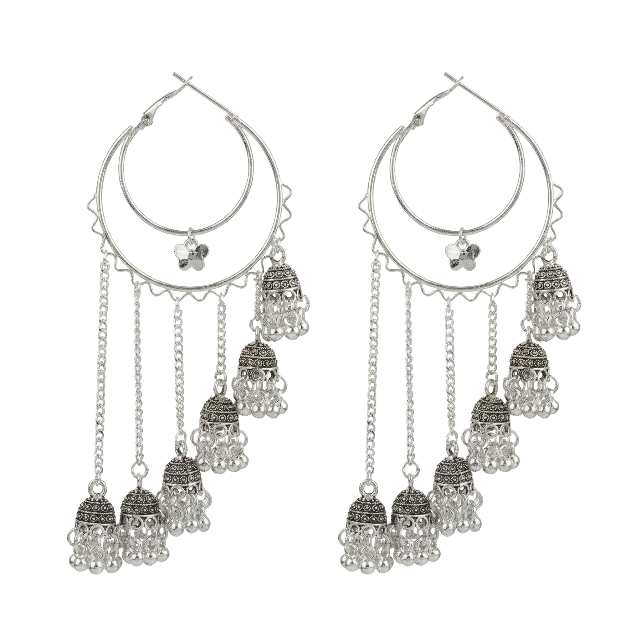 cascading jhumki dangler