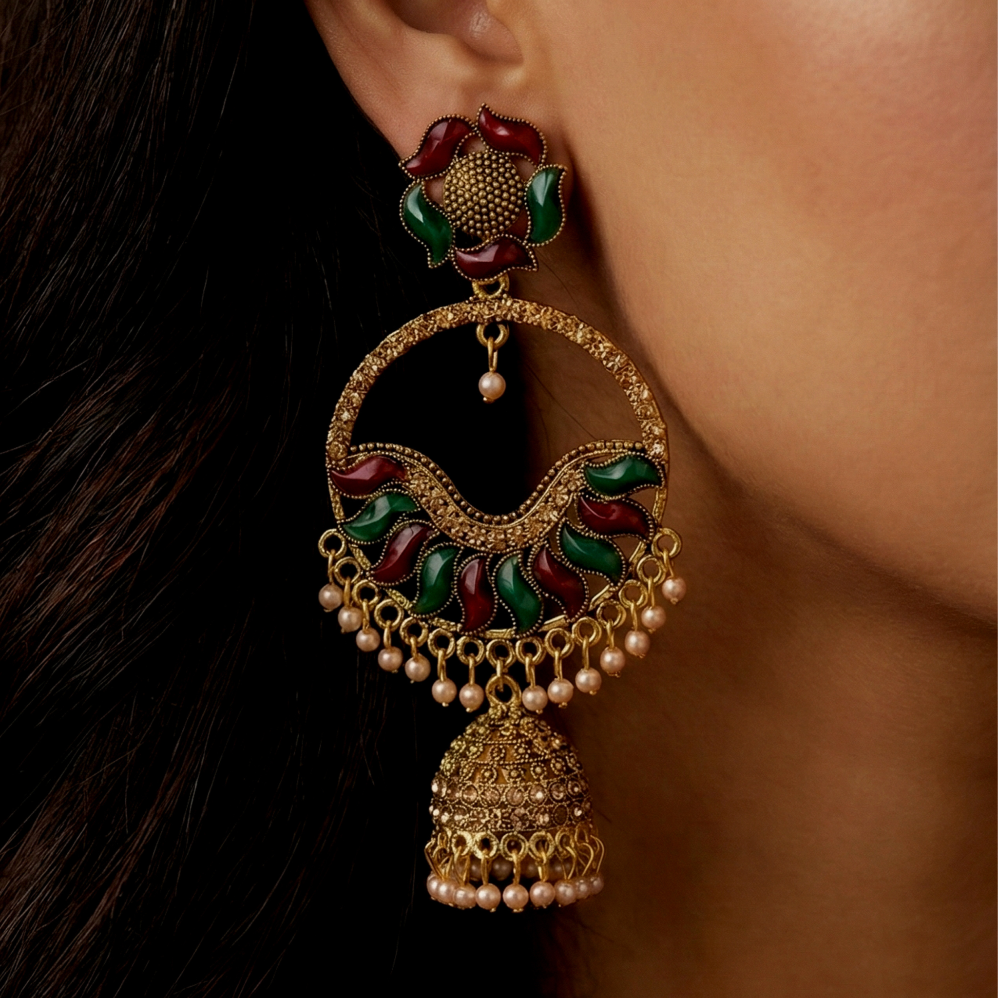 chandbali jhumka