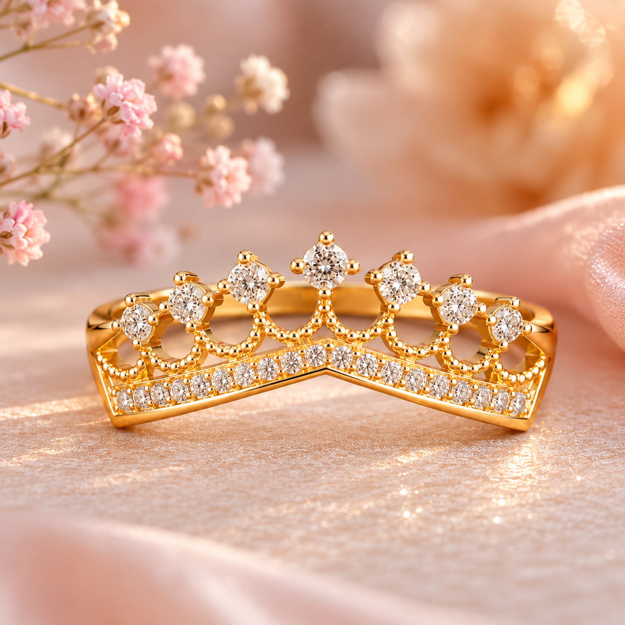 princess crown ring