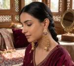 Long Kashmiri Chandbali Dejhoor Earrings - Image 4