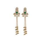 Hypoallergenic Long Chain Elegant Wedding Earrings - Image 4