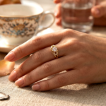Sweetheart Gold Plated CZ Adjustable Heart Ring for Women - Image 2