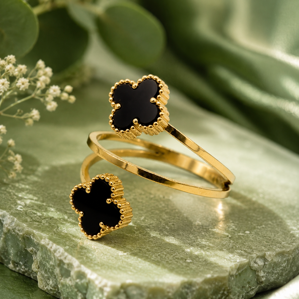 four leaf clover ring