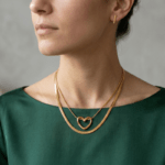 thin herringbone necklace