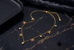 CZ Dainty Bow Charm Chain Necklace for Women - Image 4