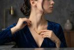 Layered Chain Magnetic Gold Heart Pendant Necklace - Image 3