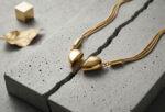 Layered Chain Magnetic Gold Heart Pendant Necklace - Image 4