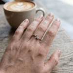 Geometric Trillion Open Adjustable Ring for Women Girls Teens - Platinum Plated Twin Triangle Cubic Zirconia Bypass Ring, Dainty Minimalist Stackable Arrow Band Jewelry Gift - Image 2