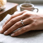 Heart Shaped Cubic Zirconia Open Adjustable Bypass Ring for Women, Brilliant Cut Clear CZ Double Heart White Tone Promise Ring for Girls Romantic Gift - Image 4
