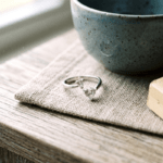 Heart Shaped Cubic Zirconia Open Adjustable Bypass Ring for Women, Brilliant Cut Clear CZ Double Heart White Tone Promise Ring for Girls Romantic Gift